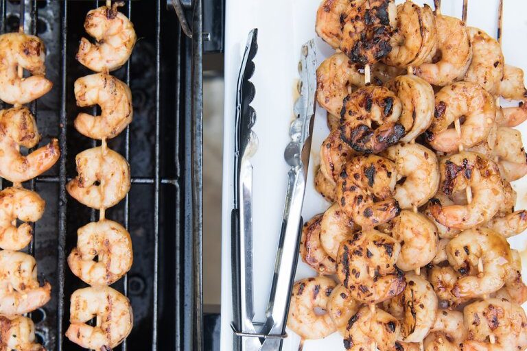 Honey Garlic Shrimp Skewers
